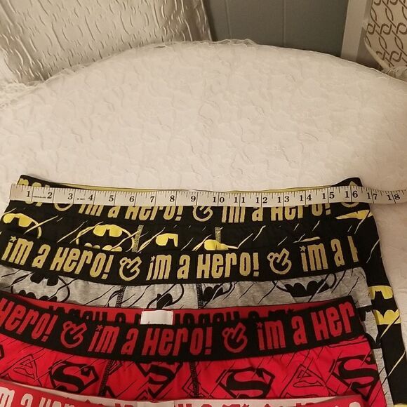 New Men's Boxer Briefs Superhero Lovers Batman Cotton Superman 4 Pack XL - Picture 8 of 12
